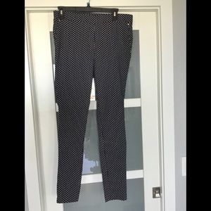 Navy stretch pull-on pants